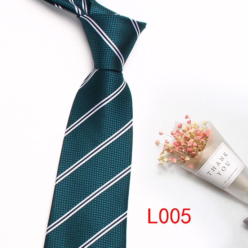 Business Dress Striped Tie, Polyester Cotton Jacquard 8Cm Striped Plaid Tie Source