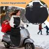 Scooter Warm Leg Cover Windproof Winter Warm Scooter Leg Protector E-Bike Knee Lap Windshield Protector For Winter Drive Snowy