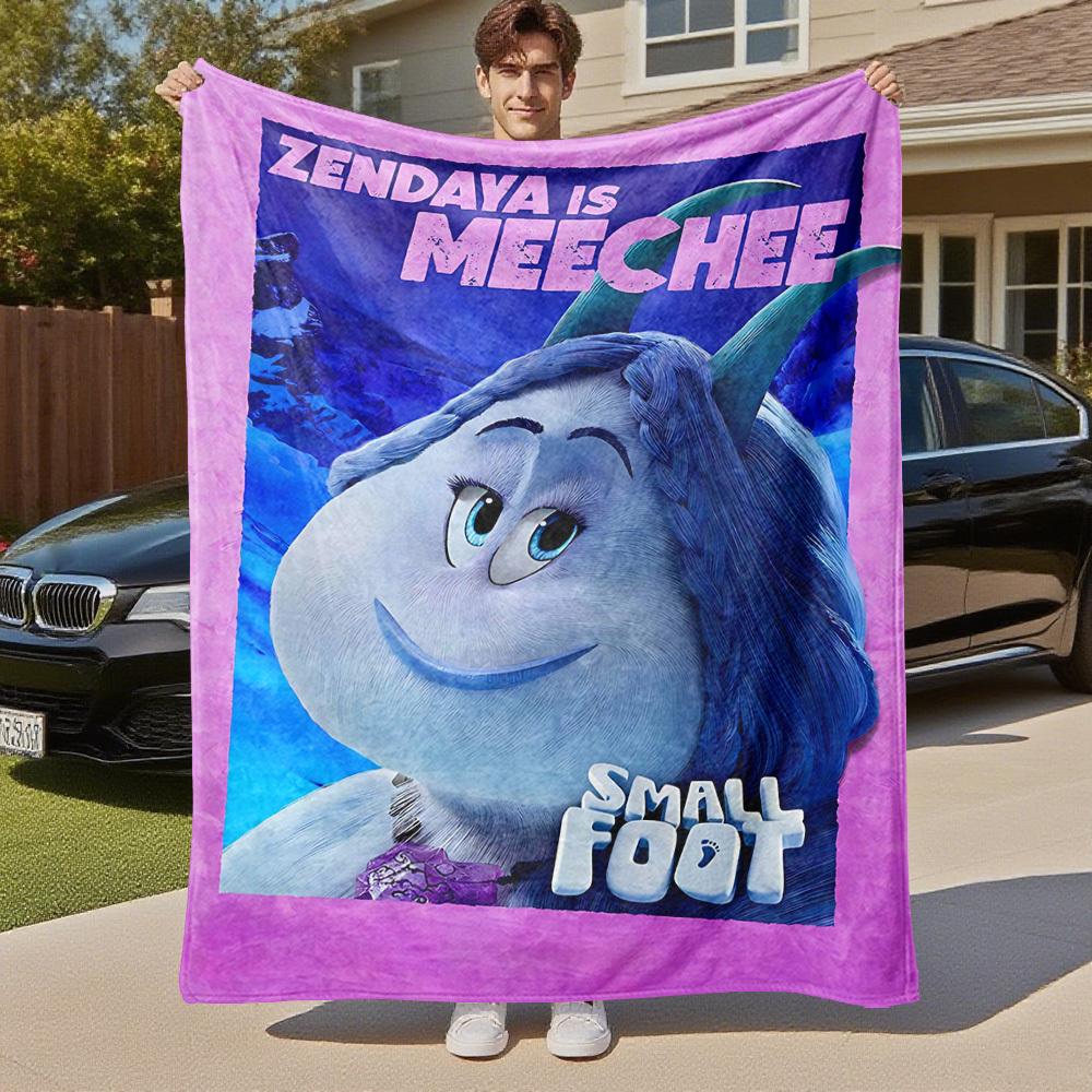1PC Zendaya Meechee Outdoor Flannel Blanket Soft Plush Decor for Picnics, camping,Bedroom, Playroom, Office1157A