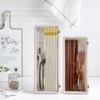Plastic Chopstick Box With Drain Tray Cutlery Storage Box  Kitchen Organization