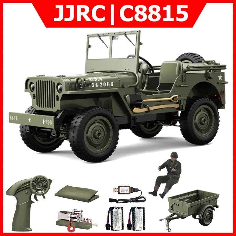 JJRC C8815 Auto RC 1/10 WILLYS 1941 4WD RTR RC Crawler Auto Telecomandata 2.4G Arrampicata Fuoristrada Camion RC Militare Giocattoli Regalo