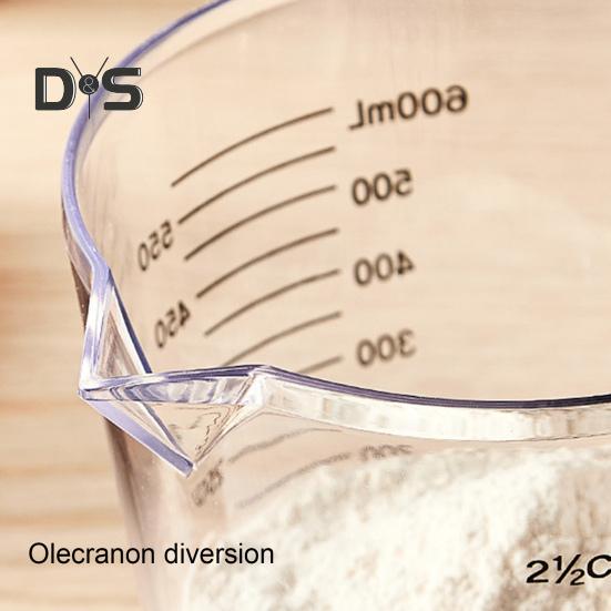 Plastic Practical Food Grade Measuring Cup Clear Scale Precise Measuring Jar