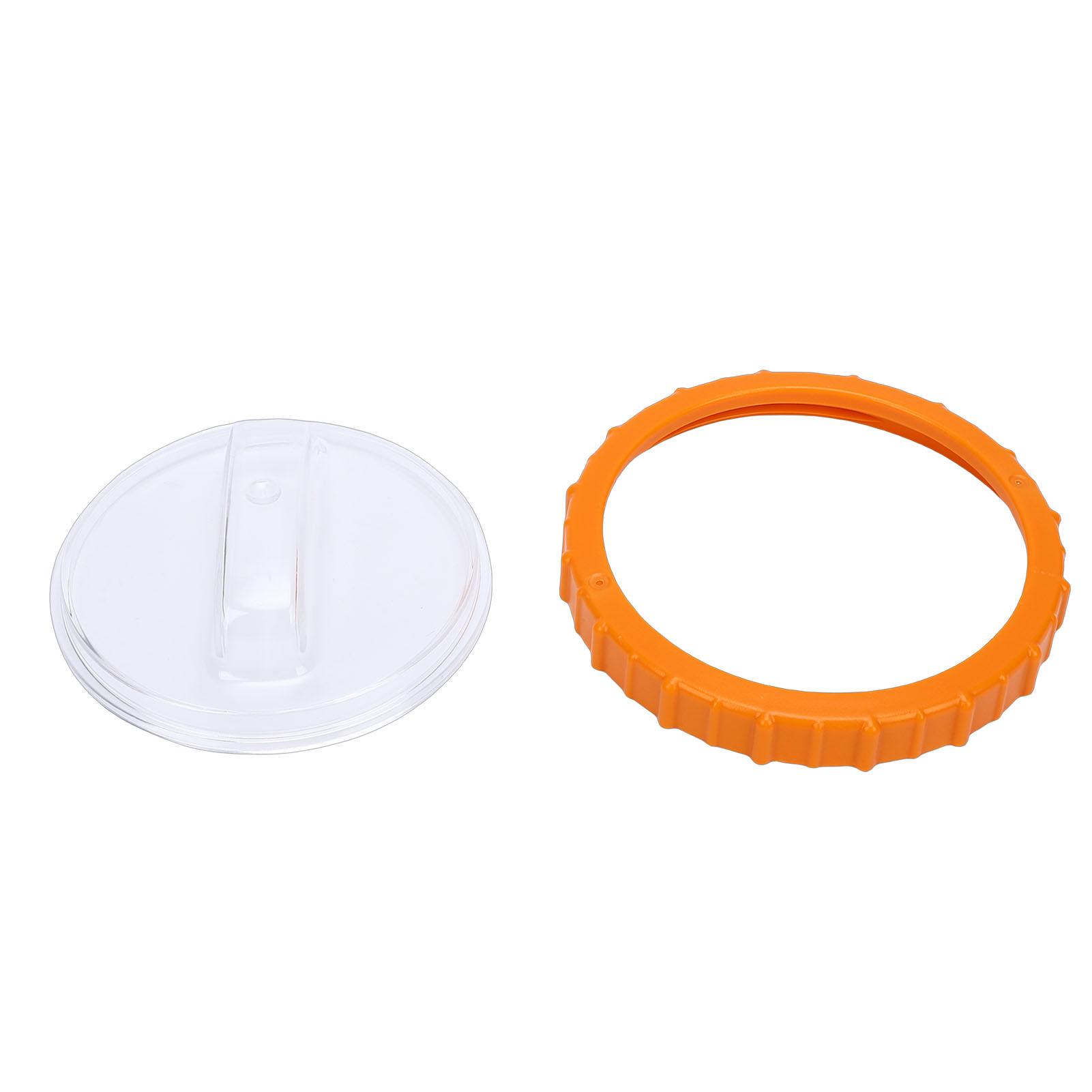 Koogeelife Unisex Kids Orange P07018 Nut With P07019 Clear Lid Plastic Pool Sand Filter Pump Replacement Accessory
