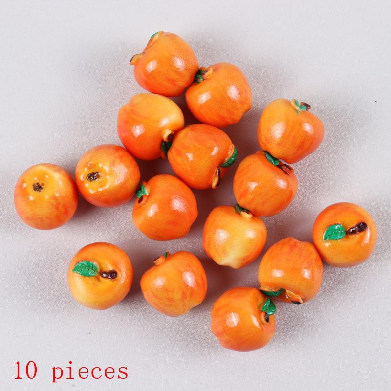 

10Pcs Miniature Food Toy Realistic Snake Fruit Pear 3D Fruit Model Diy Dollhouse Accessory Home Decoration A5