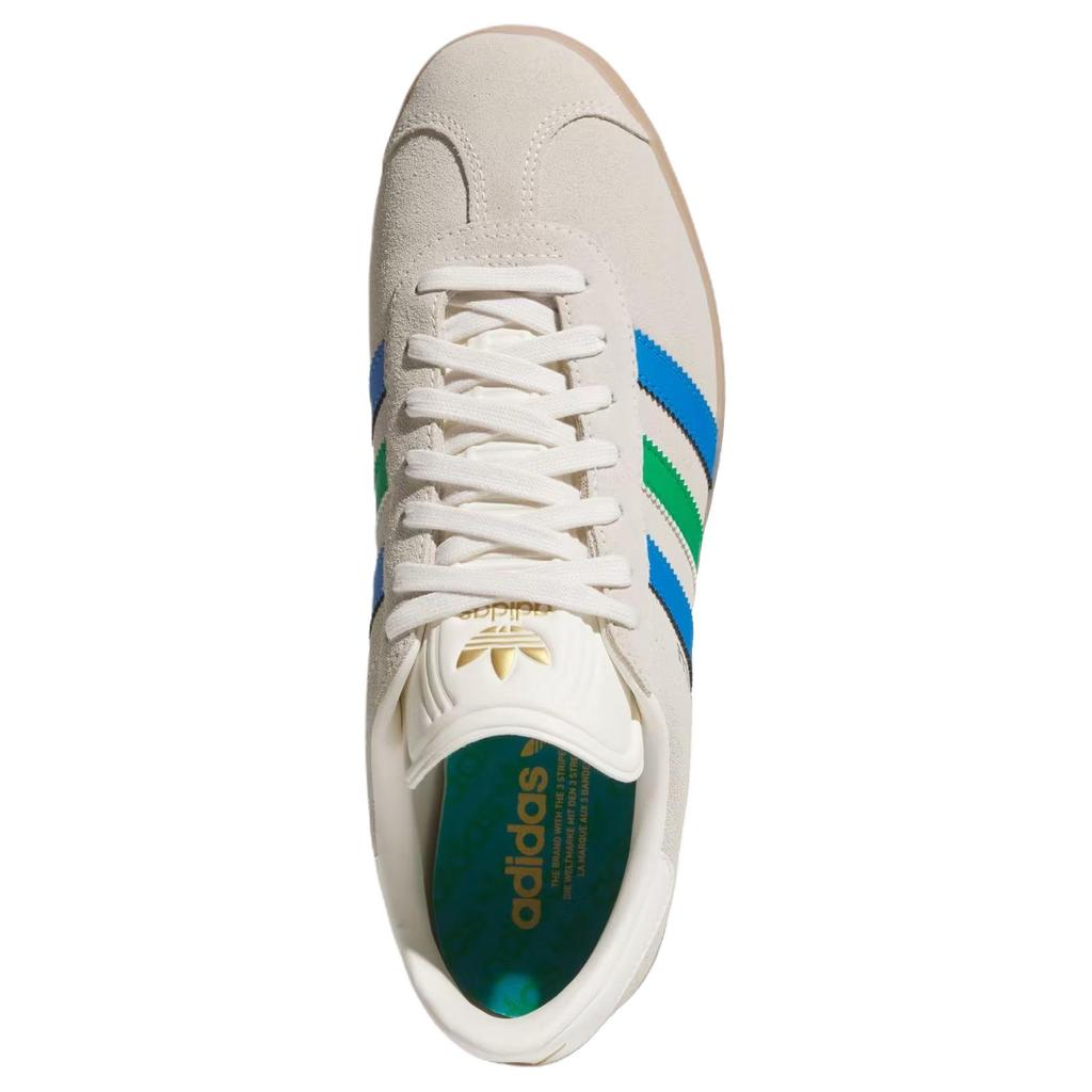 Adidas Gazelle Spikeless Golf Chalk White Green Blue Bird Unisex Sneakers Cream JI4165