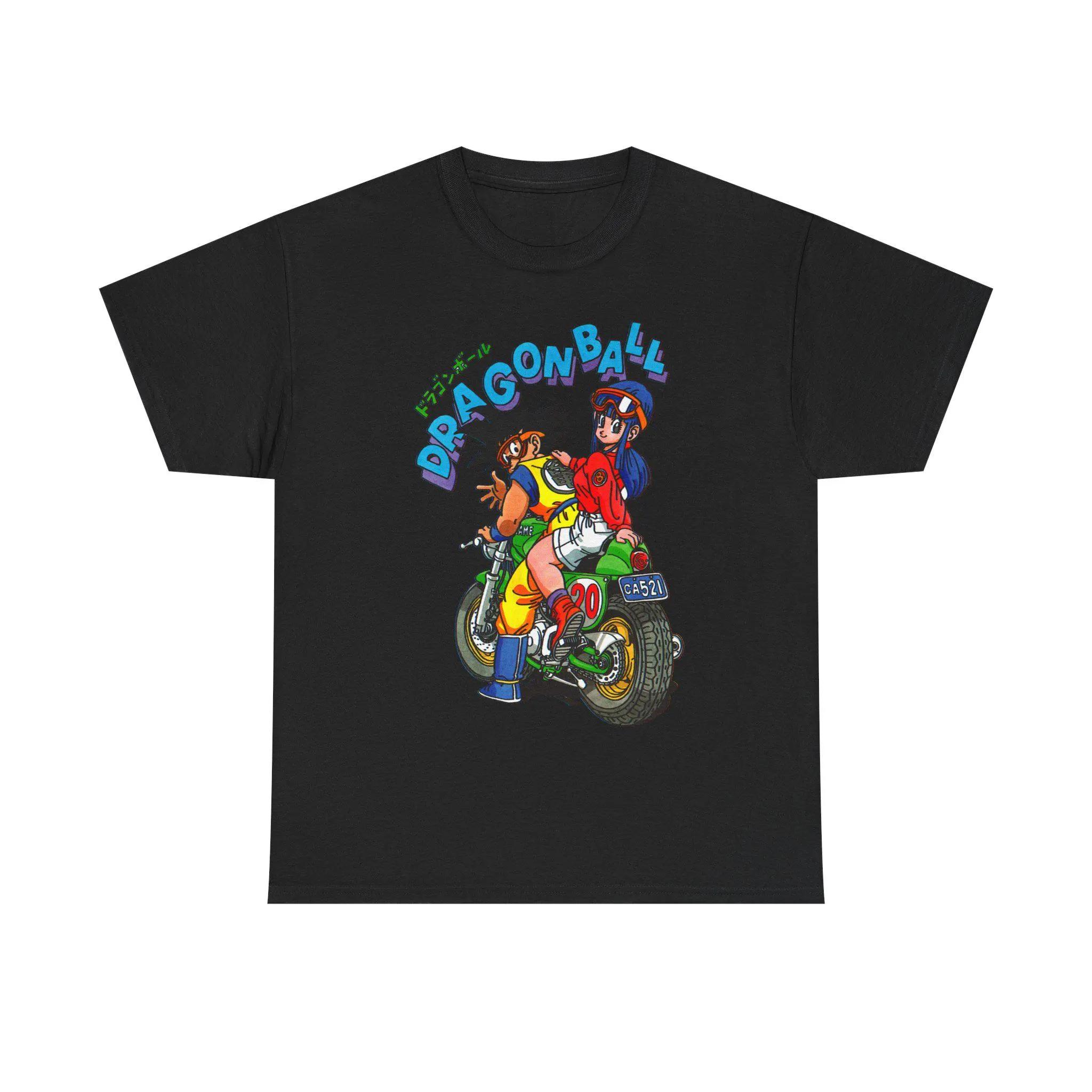 Goku Bulma Anime Shirt Dragonball Unisexga Shirt Retro DBZ Saiyan Bulma Vegeta Vintage Graphic Tee Couple Anime Birthday Gift 2XL