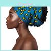 Turbante de Algodão Africano com Estampa Batik e Padrão Geométrico para Mulheres, Estilo Verão e Inverno
