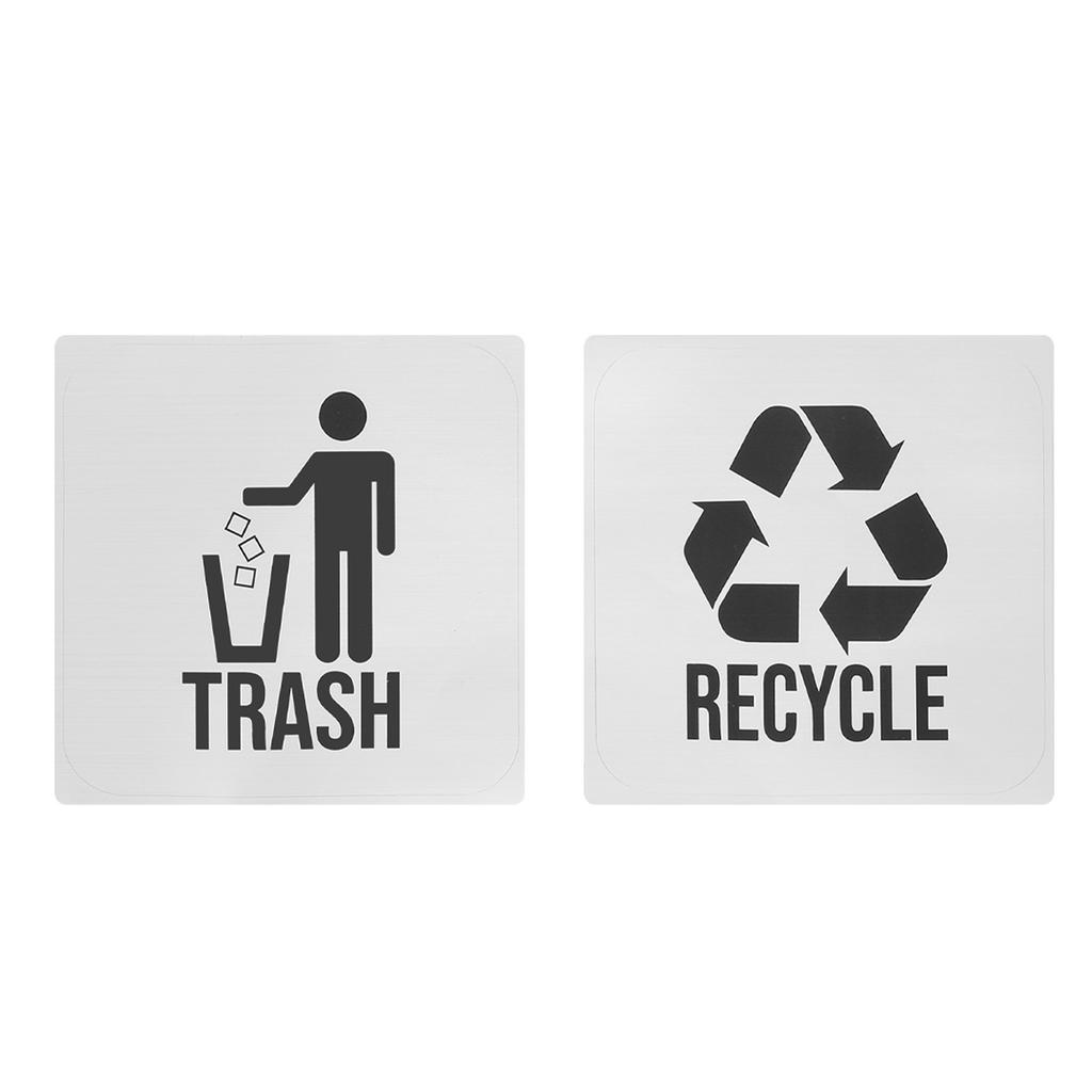 Recycle and Trash Stickers Indoor Outdoor Kitchen Office Organization Garbage Bin Waste Basket Labels