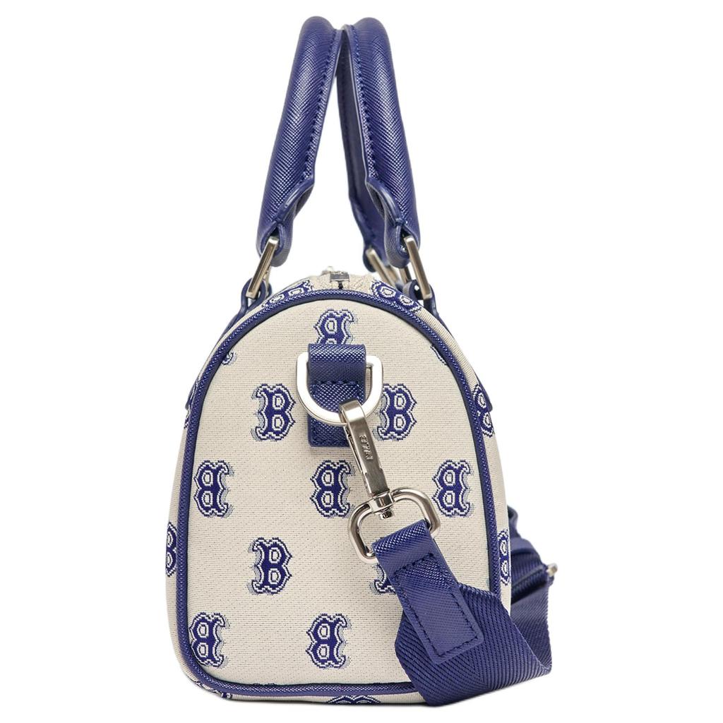 New MLB Polyester Letter Bag Portable Crossbody Bag Shoulder Bag Regular Women's Blue Gray 3ABWS013N-43BGL