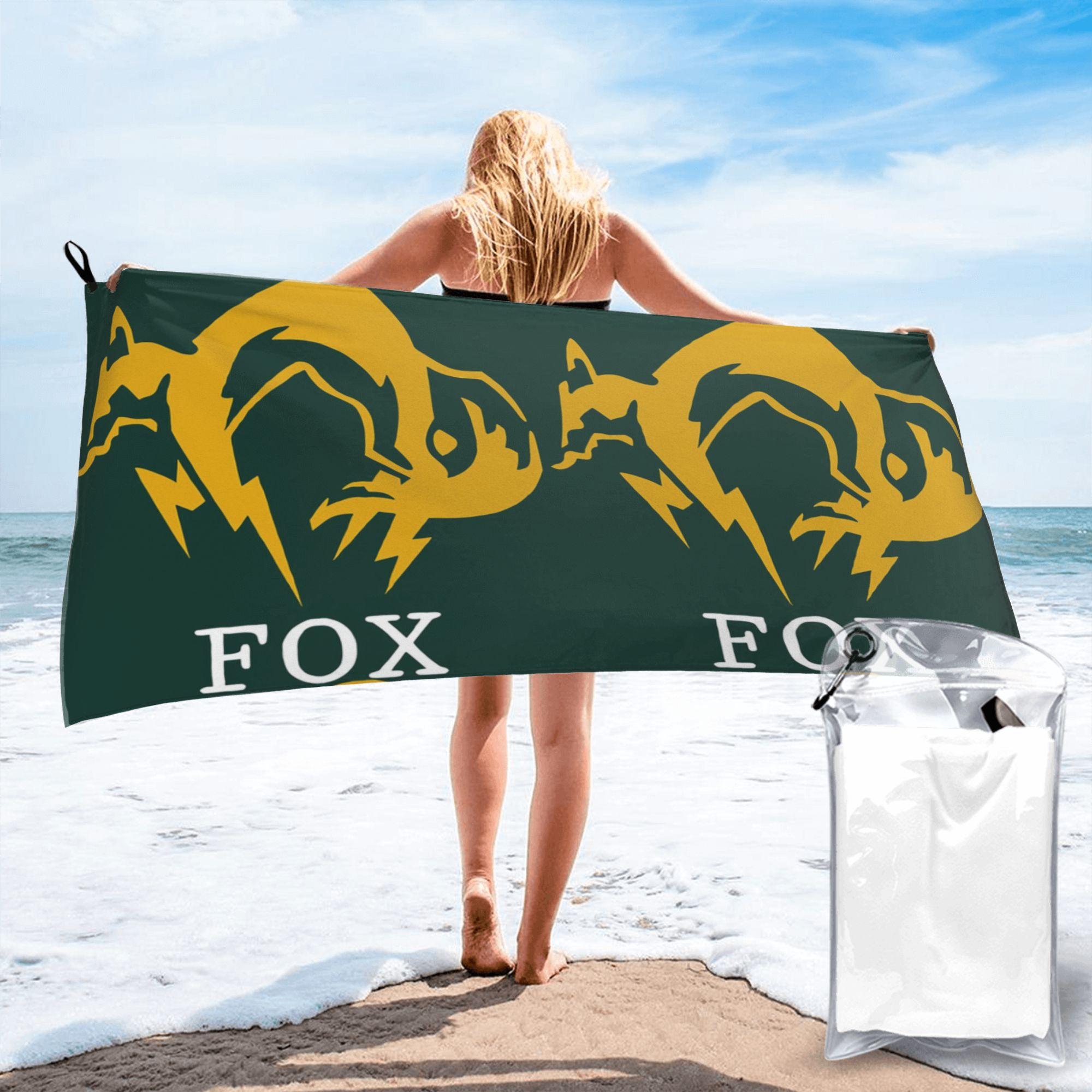 

Metal Gear Solid Fox Beach Towel Soft Microfiber Quick Dry Absorbent Quick Towels For Bath W30*H60(CM)