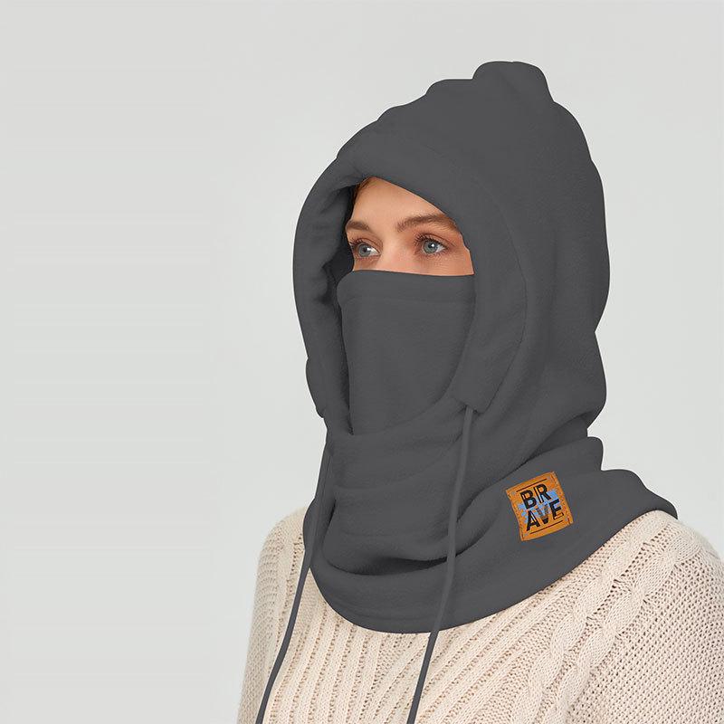 Winter Cycling Warm Hat & Windproof Neck Protector for Men and Women - Thickened Velvet Ski Mask