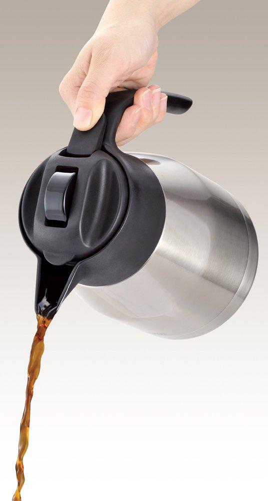 Thermos Vacuum Insulated Coffee Maker ECH-1000 CS [Timer allows you to pre-order coffee the day before]