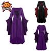 Women Medieval Ladies Renaissance Gothic Witch Cosplay Retro Fancy Dress Costume