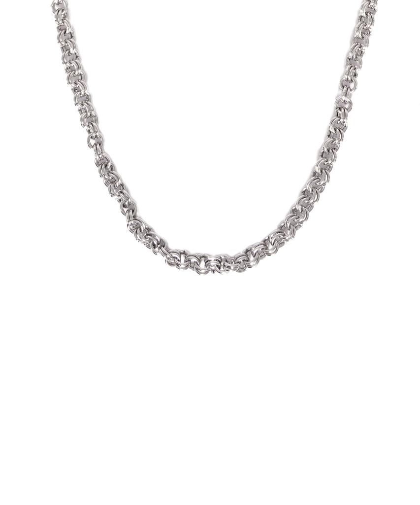 Decoroso Unisex Double Ring Surgical Chain Necklace