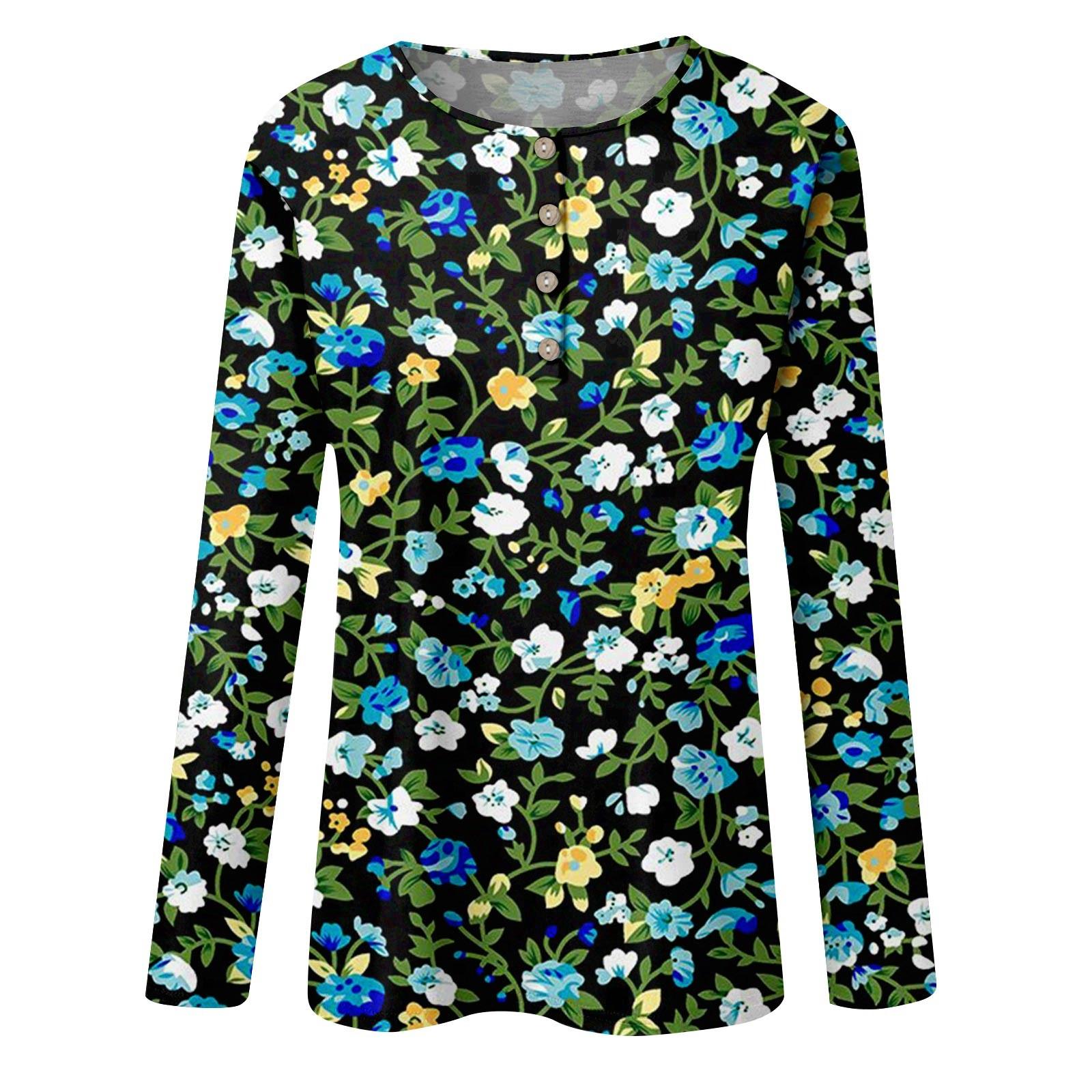 

Women s Fashion Valentine s Day Printed Long Sleeve Loose Round Neck Sweatshirt Top Fall S