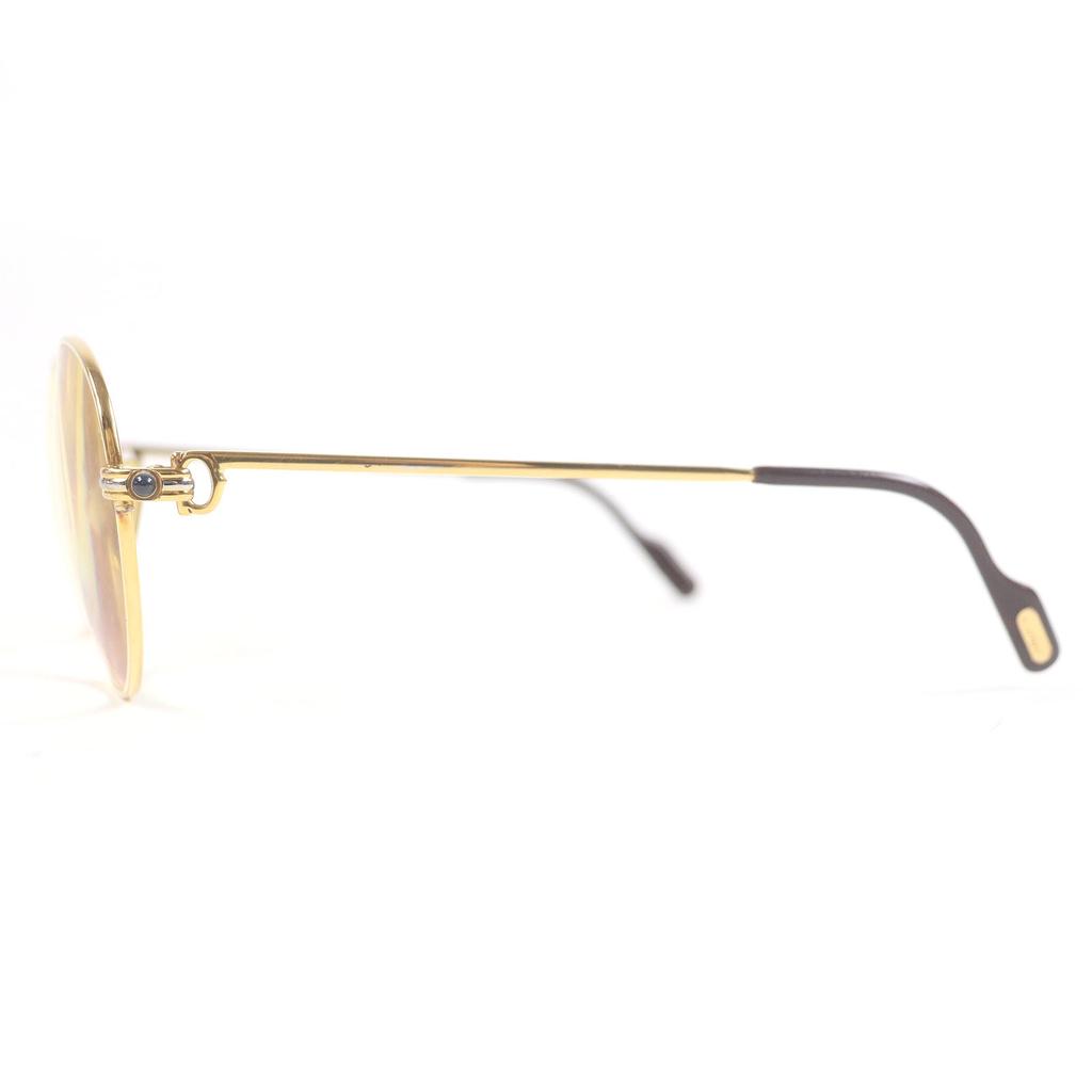 Cartier Glasses Trinity 2P Sapphire Gold Bordeaux Sapphire Mens Used