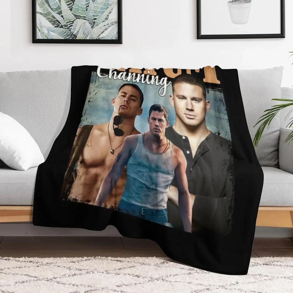 Channing Artist Tatum Kuscheldecke Niedliche karierte dünne Bettwäsche Decken