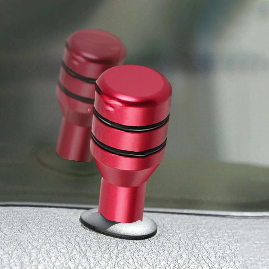 Auto Door Lock Pin Cover - Interior Knob Pull Pin Aluminum Alloy, Trunk Multi