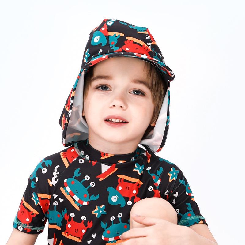 Kids' Sun Protection Two-Piece: Short Sleeve Casual Beachwear & Loose Pants for Boys & Girls