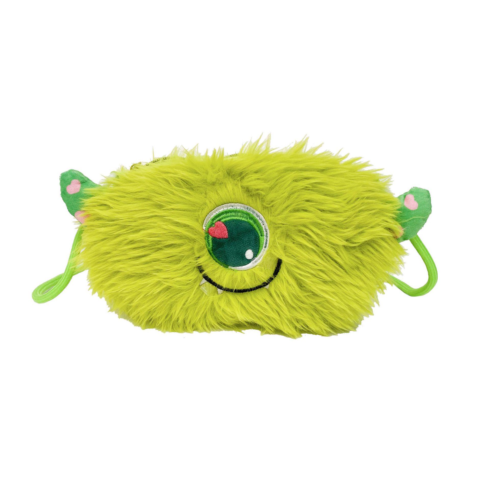 

Мультяшная сумка через плечо в виде длинноволосого монстра - Милый и мягкий рюкзак в подарок для женщин 14 cm зелёный