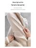 Women's Plus Size Velvet Herringbone Wool Wide-Leg Pants for Autumn/Winter