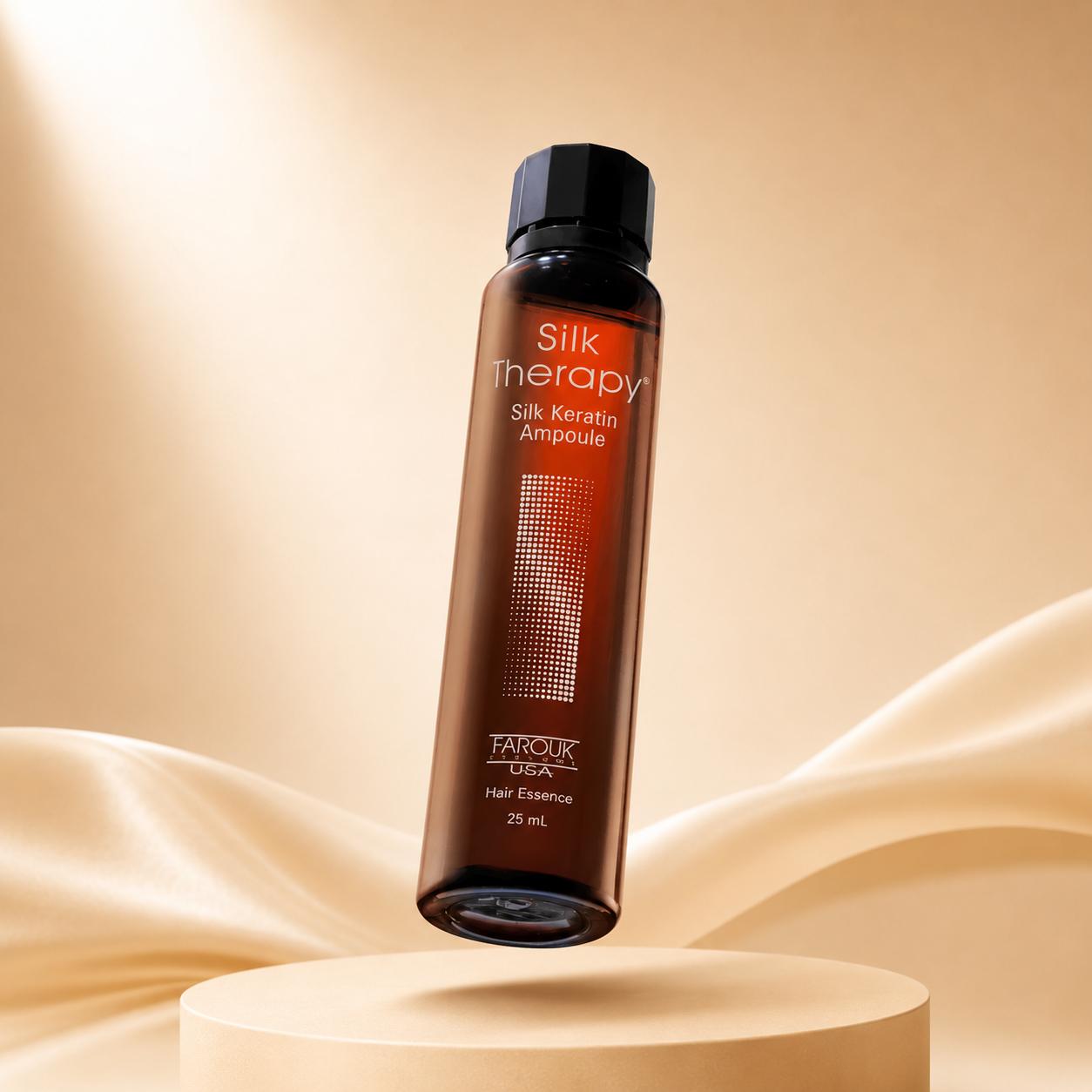 Silk Therapy Silk Keratin Ampoule Essence 25ml – Leave-In Hair Repair & Shine Boosting Essence