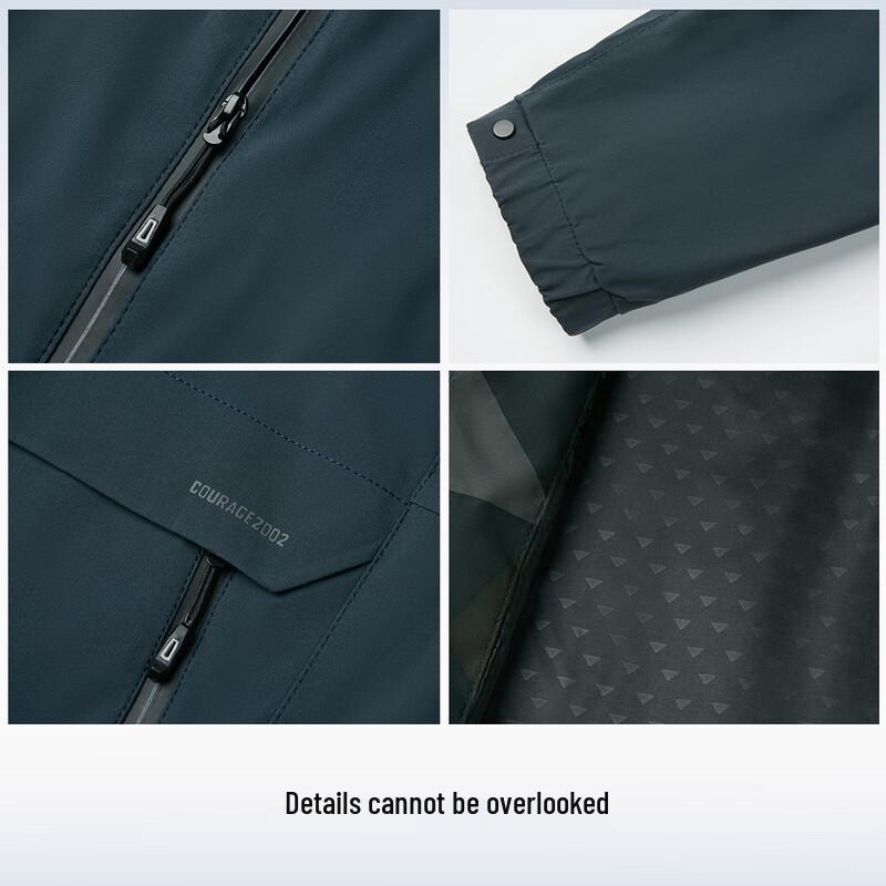 XueZhongFei Men's Detachable Hooded Jacket