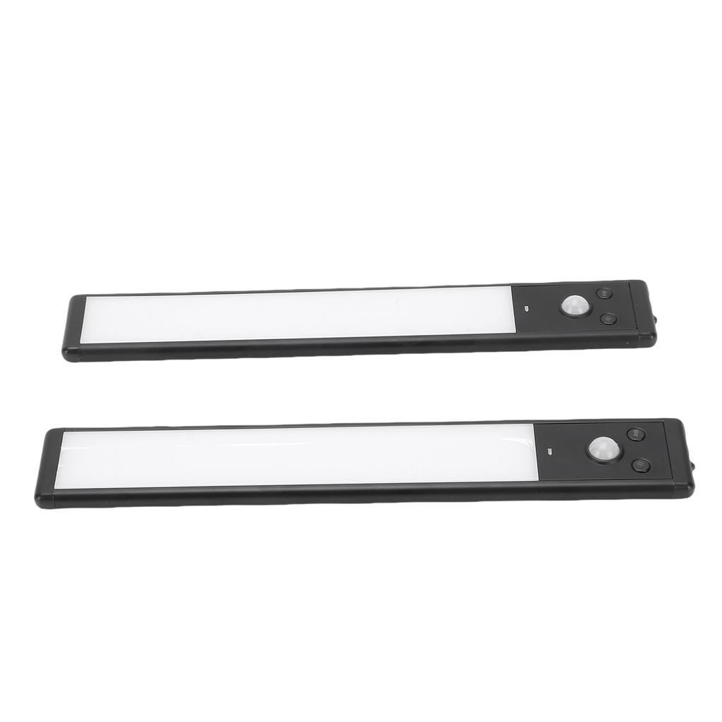2pcs Under Cabinet Lights Re able LED Motion Sensor Lights Indoor Magnetic Closet Lamps for Kitchen Stick On 3 Color