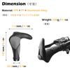 TRIWONDER Ergonomische Fahrradlenkergriffe mit MTB-Lenkergummi und Hörnchenlenkergriffen für Crossräder und Mountainbikes Enden, (Schwarz - 143mm)