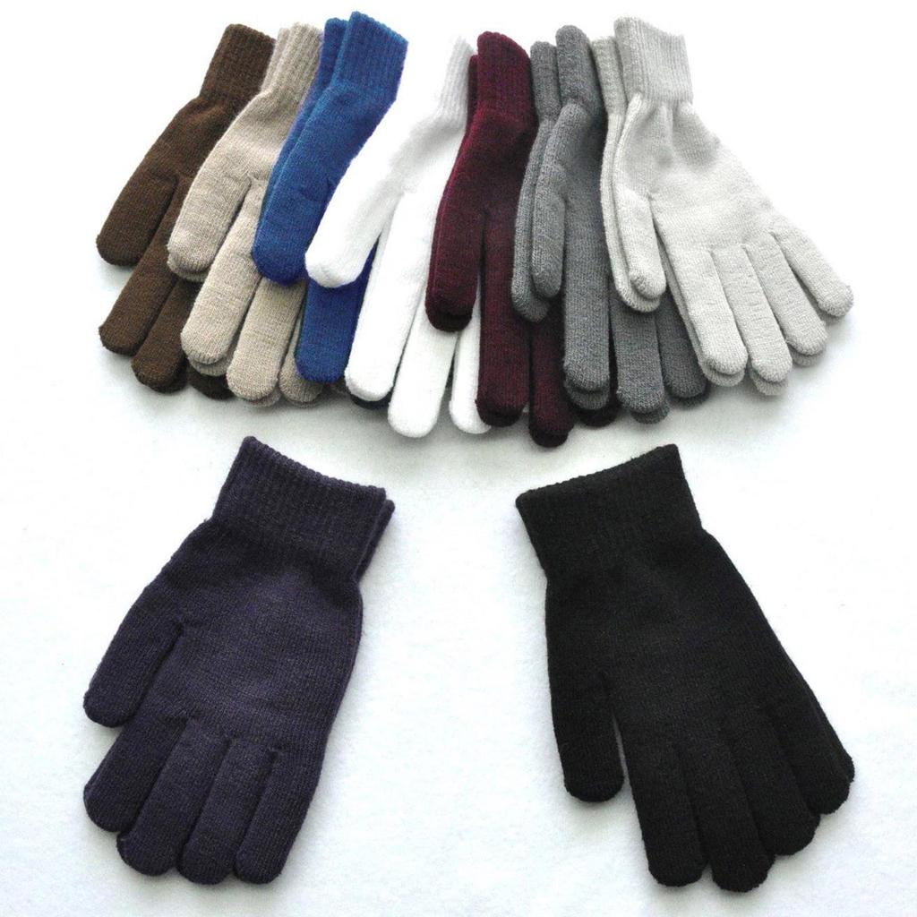 Men's And Women's Knitted Woolen Gloves, Winter Riding Warm And Fleece Gloves