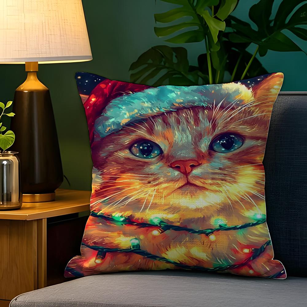 Abstract Animal Celebratory Decor Pillow Case Natural Linen Pillow Case DoubleSided Decor Sofa Pillowcase Home Decor