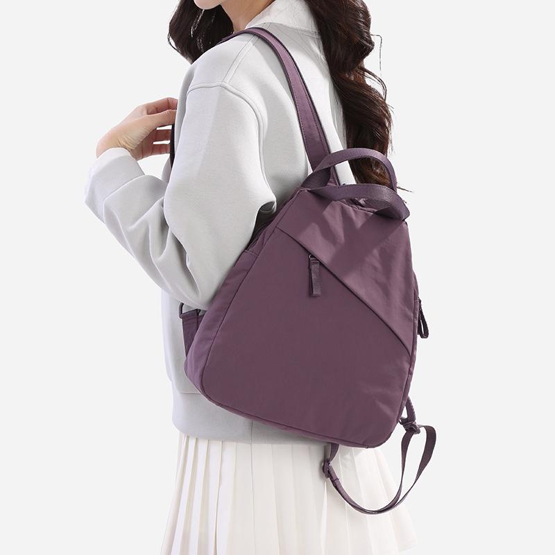Schoolbag Multifunctional Backpack Women's 1011 New Nylon Cloth Casual Versatile Travel Small Backpack Commuting Oblique Cross Breast Bag Men