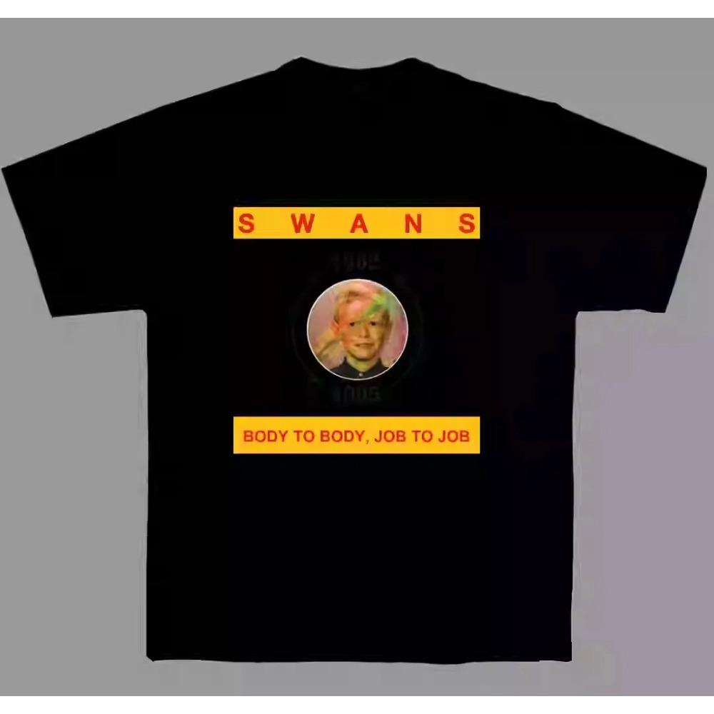 2025 Swans American Punk Band Short-sleeved Niche American Casual Cotton Printed T-shirt High-quality Luxury Brand Selling