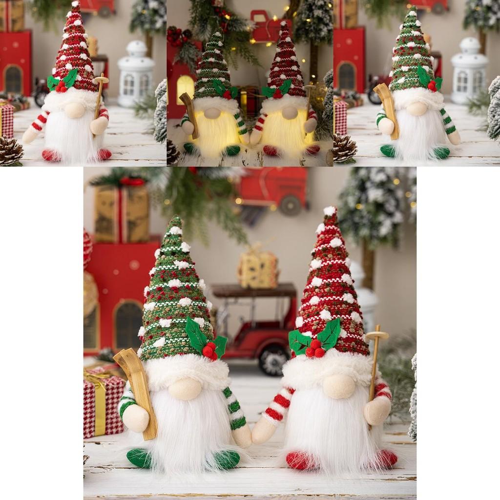 Gnome Lightup Enchanting In Red And Green Ideal For Display Christmas