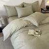 2026 All-Cotton Thick Knit Jacquard 4-Piece Bedding Set with Pillowcase, Sheet, and Duvet Cover.