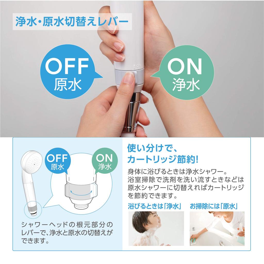 SANEI Company Sanei Faucet Water Purification Switching Shower Recommended by Japan Atopy Chlorine Water 1 Cartridge (former Name Manufacturing)