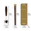 Wood Grain Handle Wooden Chopsticks Set Japanese Style Two-Piece Tableware  Student Use