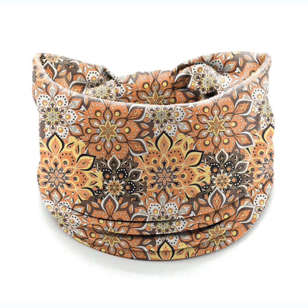 European American Women's Hair Band African Print Pattern Wide Edge Elastic Knot Sports Yoga Headband Women's Headwear Hair