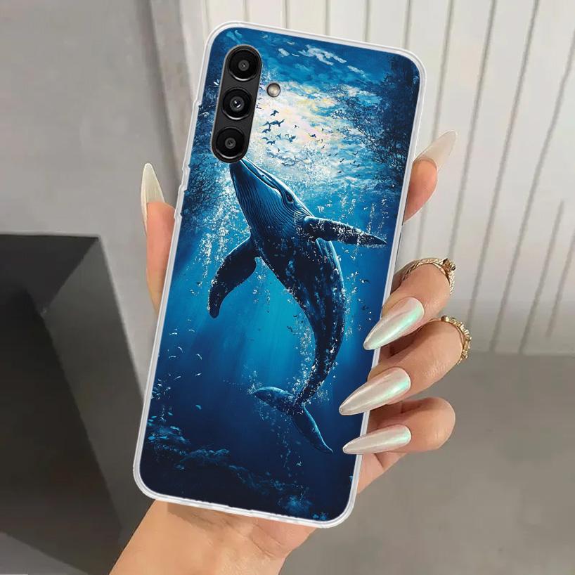 Humpback Whale Sea Giant Phone Case for Samsung Galaxy A17 A16 A37 A26 A36 A57 A56 A15 A25 A35 A55 A14 A24 A34 A54 A13 A23 A33 A