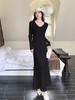 High-Quality Autumn Winter Knit Fishtail Sweater Dress