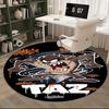 Taz,Looney Tunes Chair mat Round Rug-Office carpet, Machine Washable, Non-slip, Suitable for Living Rooms, Bedrooms, Entryways, and Holiday-