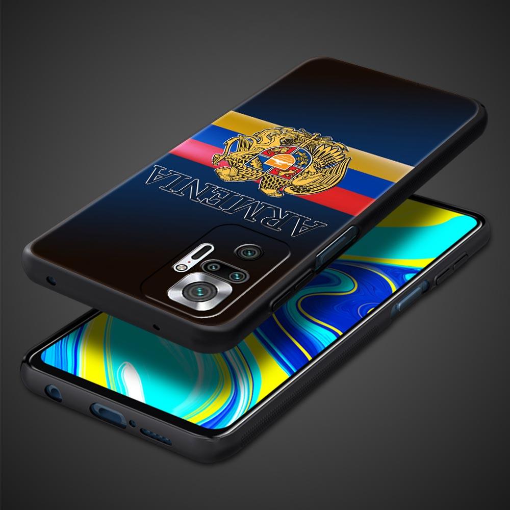 Armenia Armenian Flag For Xiaomi Redmi Note 12 5G Phone Case 10C 10 11 9 8 Pro Plus 9S 7 8T 9T 9A 8A 9C K50 K40 Gaming Cover