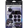 Answer Play-up button set for PS5 controller (black) [Improved analog stick operability/3 types of heights/2 types of cross key/silicon material] ANS-