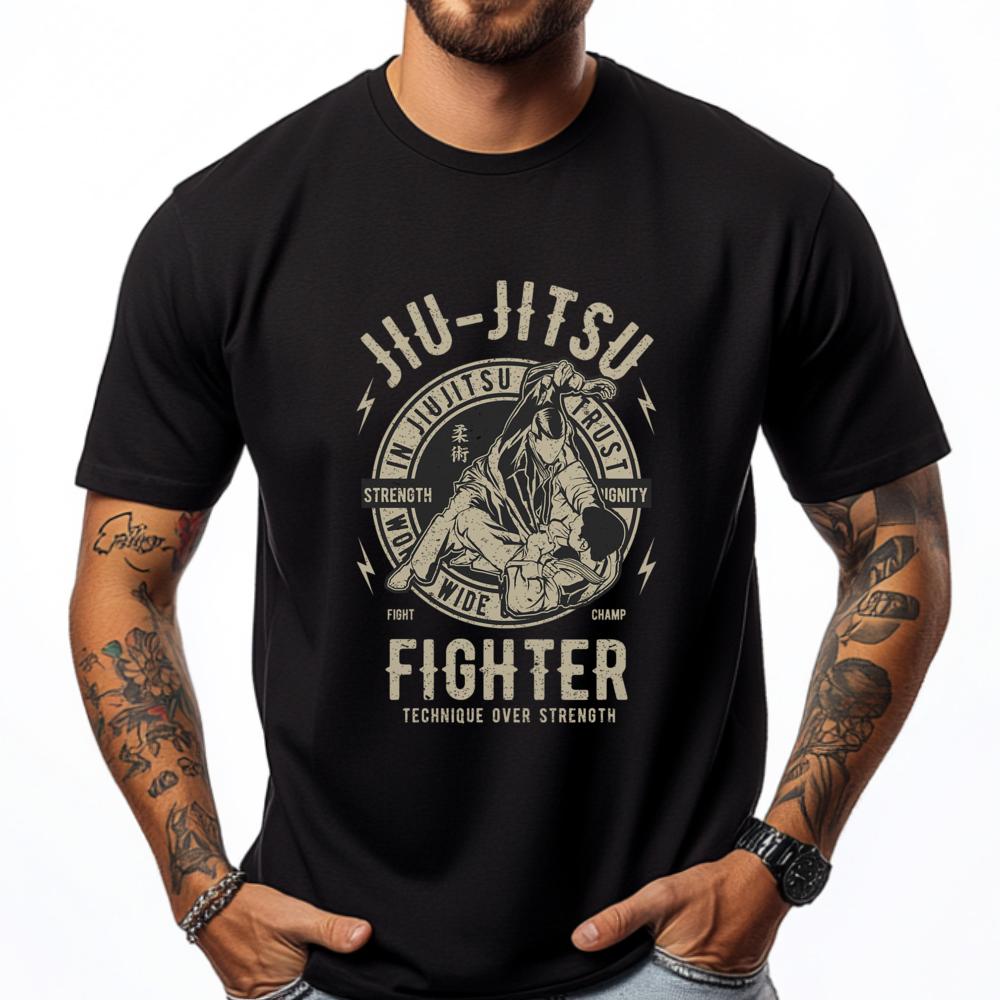 Jiu Jitsu Bjj T Brazilian Jiu Jitsu Graphic T Shirts 100 Cotton Luxury Clothes Men Halloween Casual