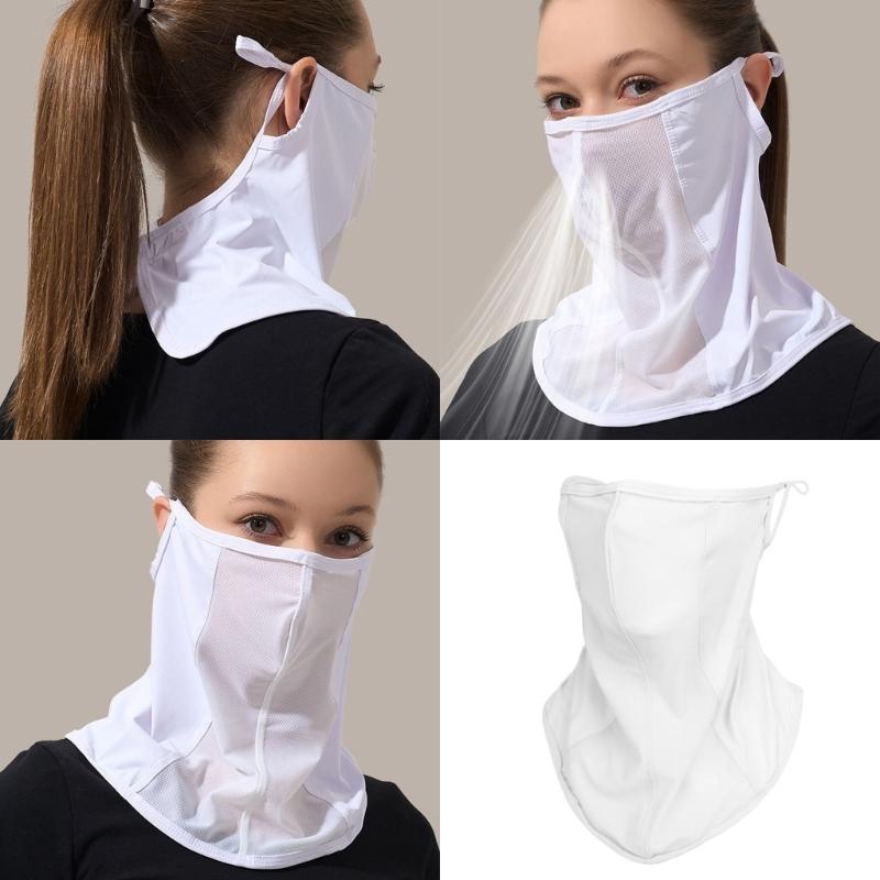 Oddychająca maska damska zakrywająca twarz idealna do sportów na świeżym powietrzu i podróży ochrona przed słońcem do sportów na świeżym powietrzu