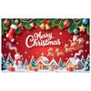 Christmas Banner Santa Claus Design Xmas Decor Banner Holiday Banner Festive  For Christmas Eve Home Decoration Indoor