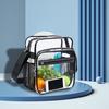 Schultertasche Transparent Große Kapazität Zwei Fächer Verstellbarer Schultergurt Separate Taschen Aufbewahrung Tragbar Crossbody Tasche Handtasche Outdoor