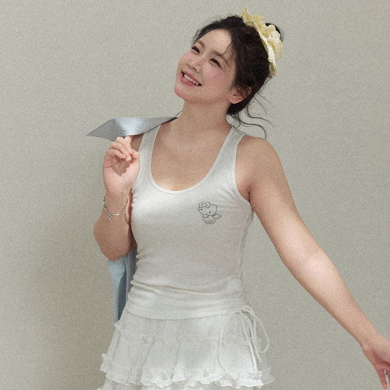 

Zhang Ren Plus Size Women s Clothing Plus Size Ladies Pure White Princess Style Skirt Sky Blue Shirt Dopamine Wear Match Slimming Suit