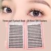 Three-Step Natural Eyelash Kit: Large Capacity False Lash Glue & Dense Lashes for Beginners