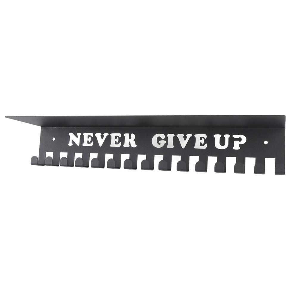 Medal Hanger Wall Mount Metal Multiple Hooks High Load Bring Shelf for Home Entryway